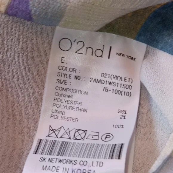 NWT O'2nd Obzee Abstract Geometric Print Skirt with Pockets 🩷 Size 10 - Picture 8 of 14